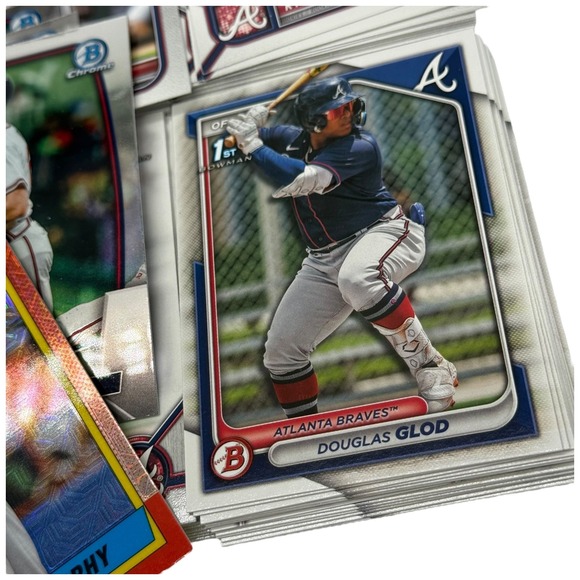 Atlanta Braves Baseball Cards 300+ Lot Topps 2025 Chrome Acuna Aaron Jones Soler - Picture 4 of 9